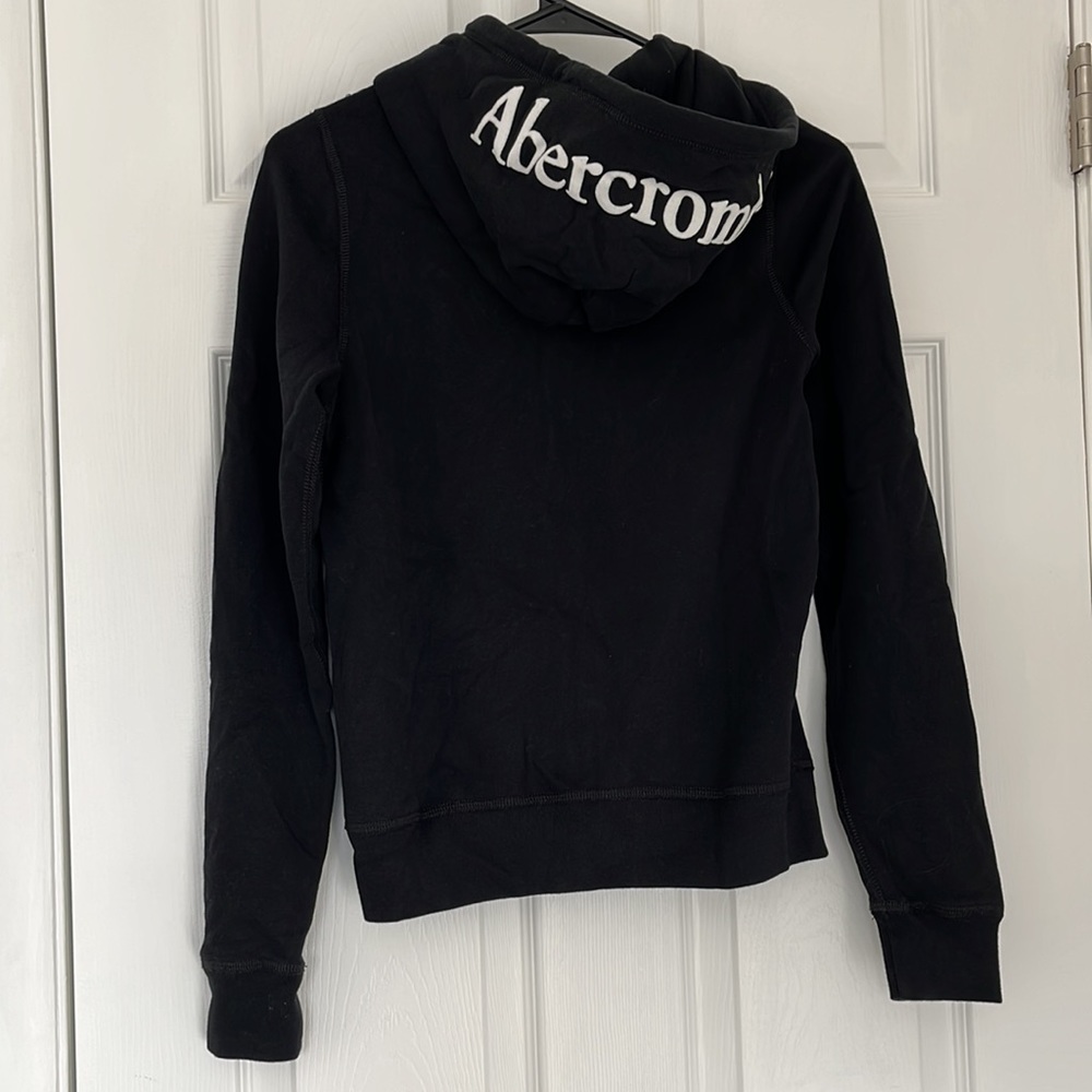 NWT Abercrombie & Fitch Black Zip Up Hoodie - Picture 5 of 5